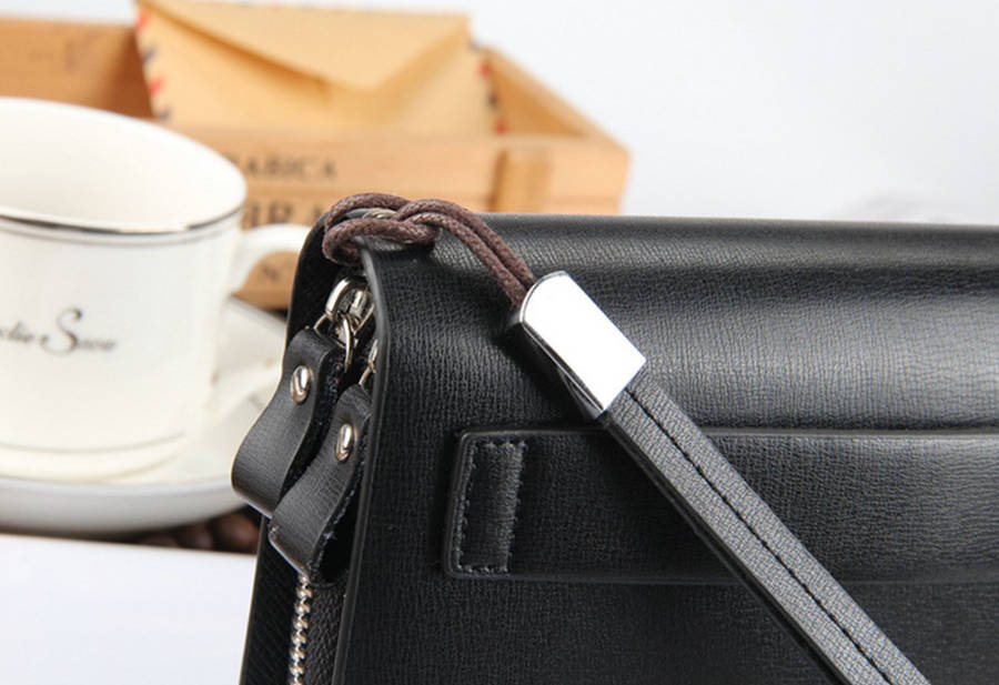 Multifunctional PU Leather Zipper Safety Rope Card Bag Clutch Long Purse Wallet Handbag Phone Bag