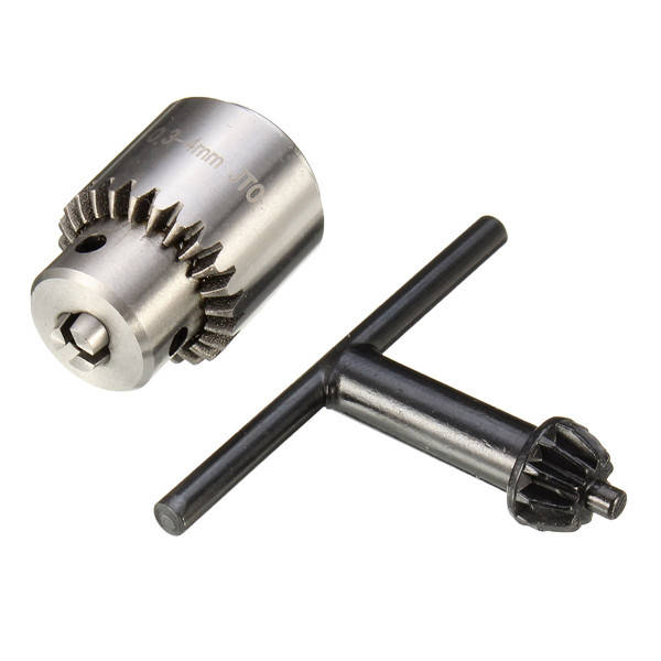 0.3-4mm Electric Drill Chuck Adaptor Rotary Tool Grinder Folder Shaft with Key
