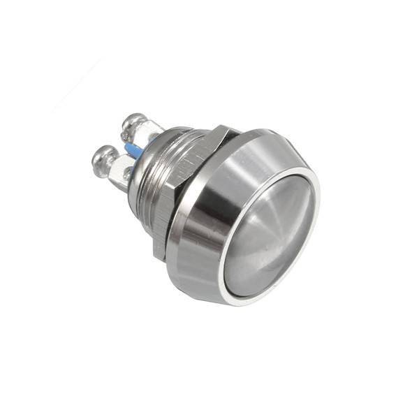 3A 250VAC 12mm Momentary Button Waterproof Push Switch