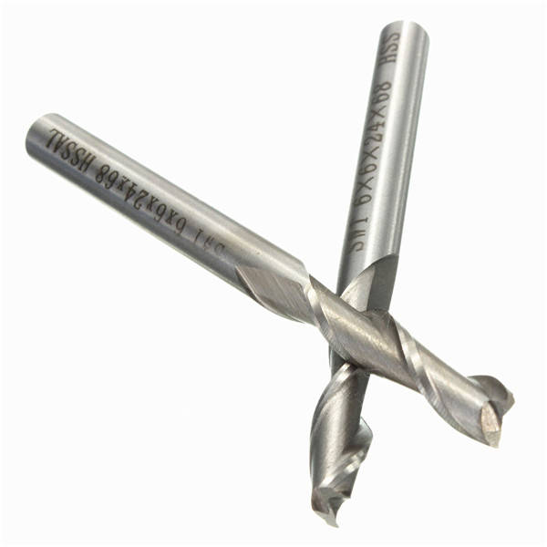 6mm 2 Flute HSS End Mill Cutter 