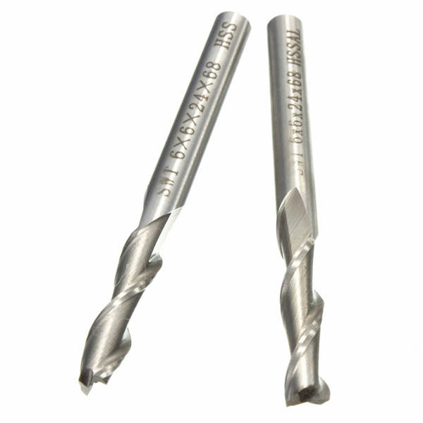 6mm 2 Flute HSS End Mill Cutter 