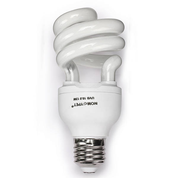 220V UVB Reptile Lamp Calcium White Ceramic Emitter Fluorescent Light Heated Breeding Vivarium Lamp 
