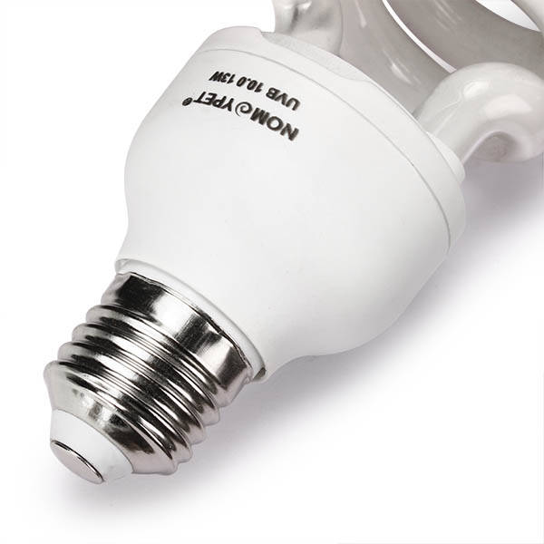 220V UVB Reptile Lamp Calcium White Ceramic Emitter Fluorescent Light Heated Breeding Vivarium Lamp 