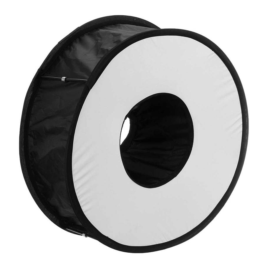 45CM Ring Macro Shoot Softbox Diffuser for Canon Nikon Nissin Metz Godox SpeedLite Flash Light