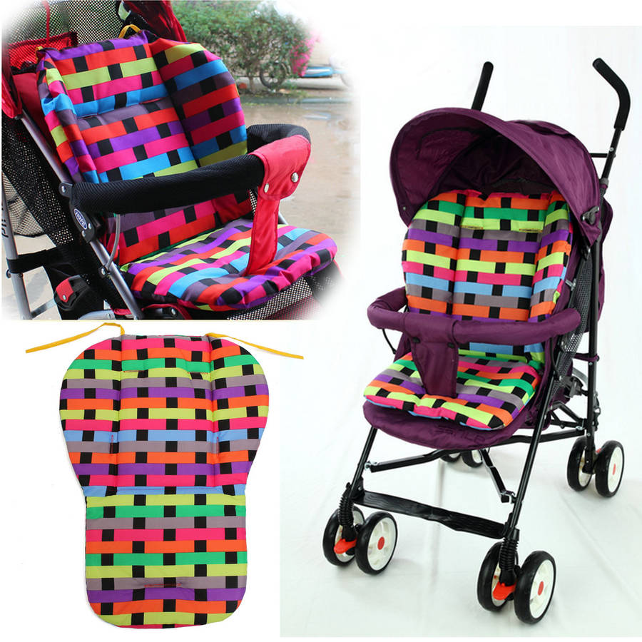 Baby Stroller Pram Pushchair Cushion Pad Thick Cotton Buggy Mat Cover