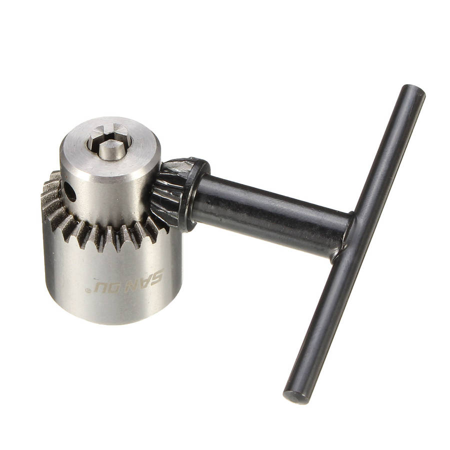 0.3-4mm Electric Drill Chuck Adaptor Rotary Tool Grinder Folder Shaft with Key