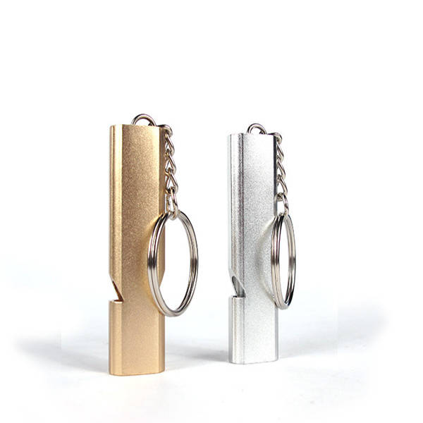 Aluminum Emergency Rescue Whistle Holes High-frequency Whistle EDC Tool