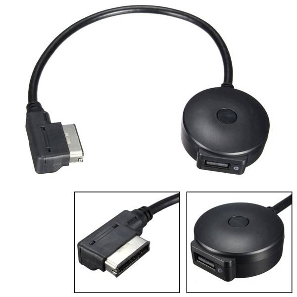 Car Wireless Bluetooth v4.0 Music Adapter Wiring Harness USB Charger for Audi VW