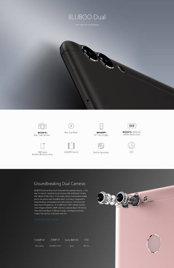 BLUBOO Dual smartphone