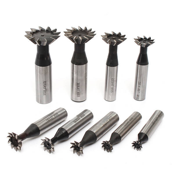45 Degree 10-35mm HSS Dovetail Cutter