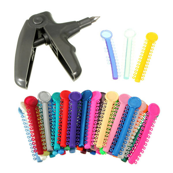 Dental Care Plastic Orthodontic Ligature Gun Dispenser Ligature Ties Set Kit Tooth Teeth Dentist