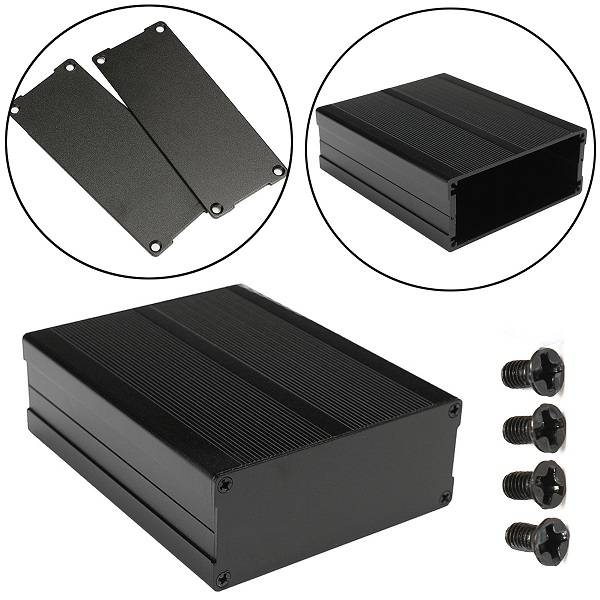 Split Body Aluminum Box Enclosure Case 120*97*40mm Electronic Project DIY Tool