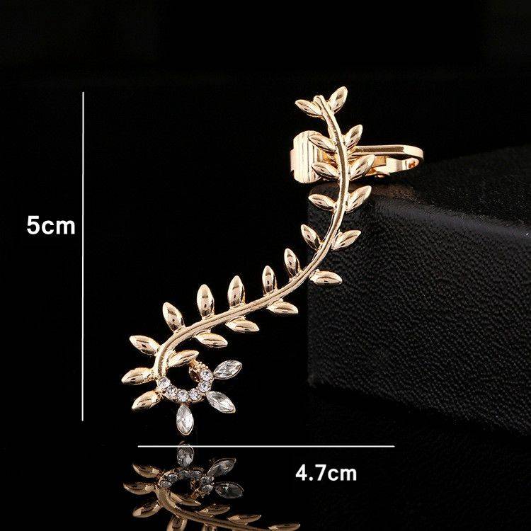 Leaf Crystal Earring