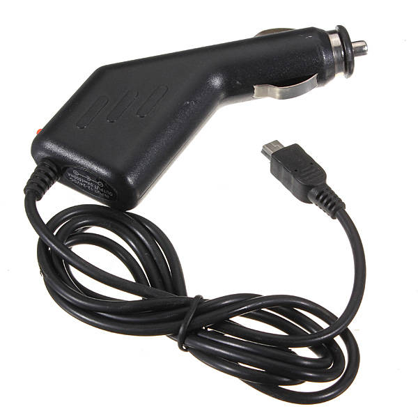 Car Charger Power Charging Lead Cable for Garmin Nuvi Sat Black