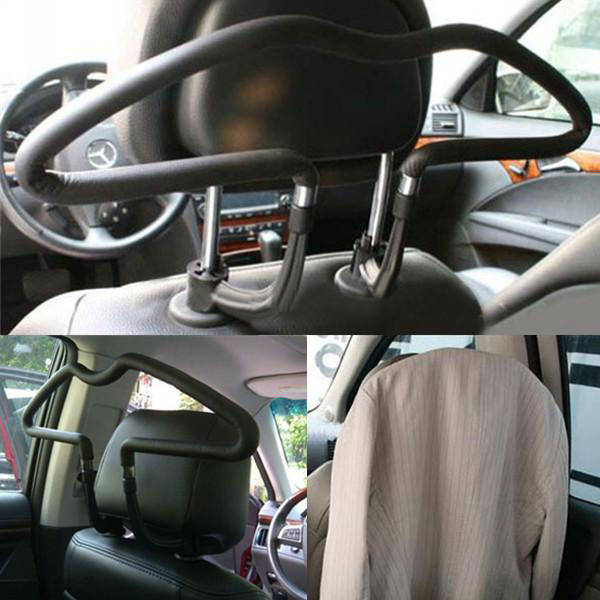 Rubber Coated Car Seat Headrest Coat Suit Jacket Clothes Hanger