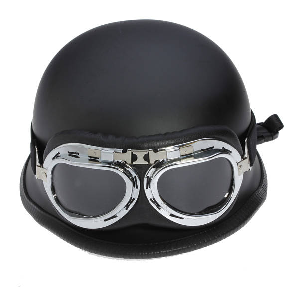 Motorcycle Half Helmet Chopper Cruiser Biker Matte