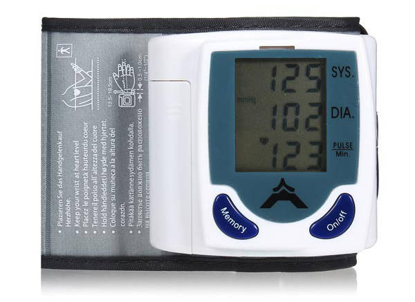 Digital Sphygmomanometer Blood Pressure Monitor & Heart Beat Meter