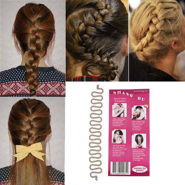Grey French Hair Braiding Hair Twist Bun Tool Roller *Free Shipping