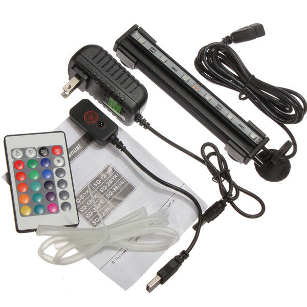 LED Remote Aquarium Moonlight Fish Tank LED Waterproof Lights Lamp