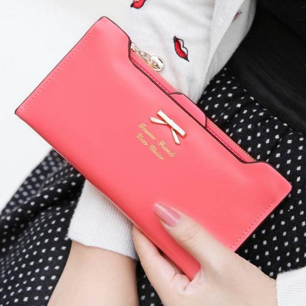 Korean Style Cute Women Wallet Bowknot Purse Long Pattern Wallet