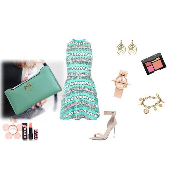 Korean Style Cute Women Wallet Bowknot Purse Long Pattern Wallet