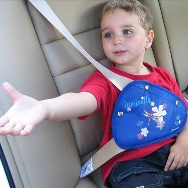 Child Seat Belt Adjuster Belt Anchor Belts With a Triangular Children