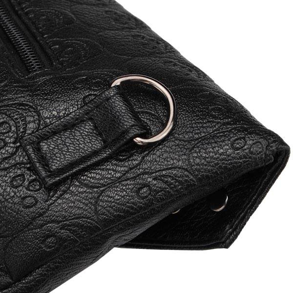 Fashion Punk Style Skulls Rivets Women Envelope Bag Clutch Bag