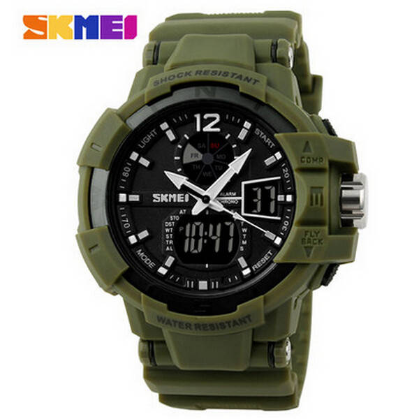 SKMEI 1040 Luminous Analog Digital Waterproof Sport Watch