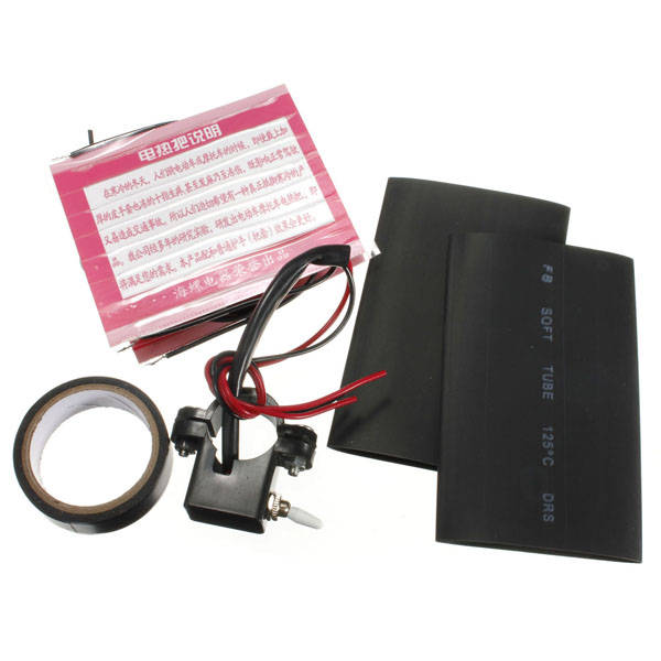 12V Universal Motorcycle Heated Grip Kit Pads Handlebar Heater Warm