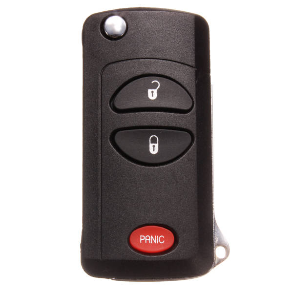Blank Uncut Key Shell Case For Chrysler Dodge Jeep With Blade 3Buttons