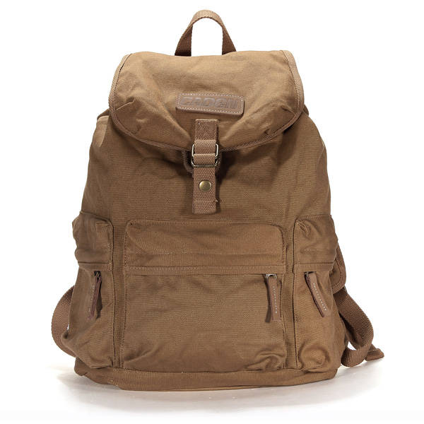 Canvas DSLR Camera Case Bag Backpack Travel Hiking Rucksack Khaki