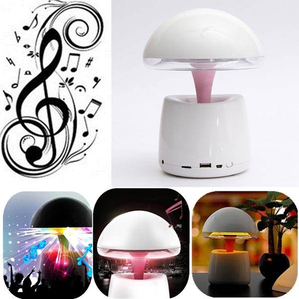 A LA Night Light Intelligent Alarm Clock Bluetooth Speaker For iPhone
