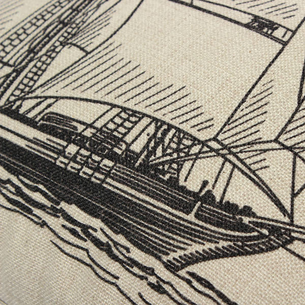 linen retro pillow case