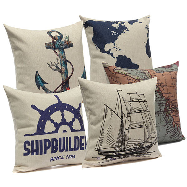 linen retro pillow case