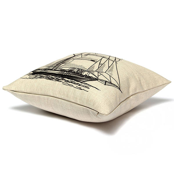 linen retro pillow case