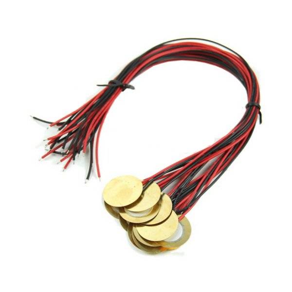 12pcs Piezos Amplifiers with Leads For Cigar Box Guitar Pickups