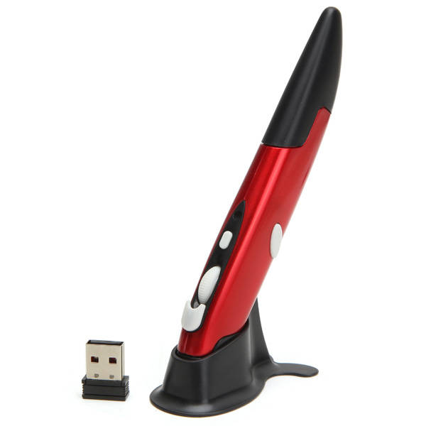 iPazzPort KP-810-26 Mini 2.4GHz USB Wireless Mouse Optical Pen Air Mouse Adjustable 500 / 1000DPI Fo