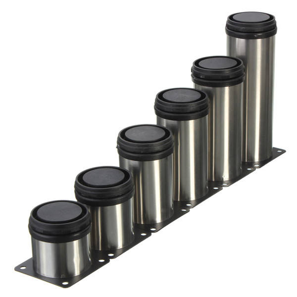 4 Pcs  Stainless Steel Furniture Legs Adjustable Cabinet Sofa Table Bed Feet