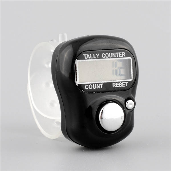 5 Digit Digital Adjustable Electronic Hand Finger Ring Tally Counter For Golf Multicolor Sports Dock