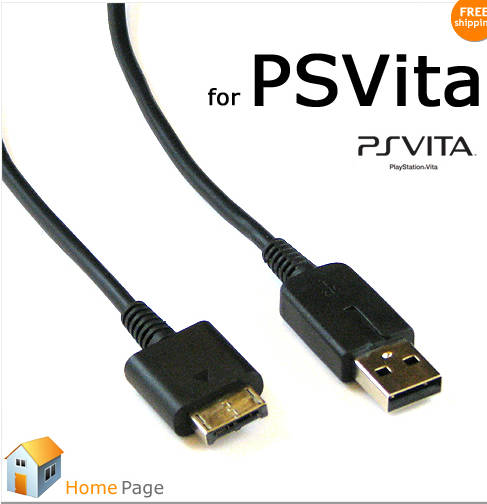 1.5M USB Data Transfer Sync Charger 2 in 1 Cable for PS Vita PSV
