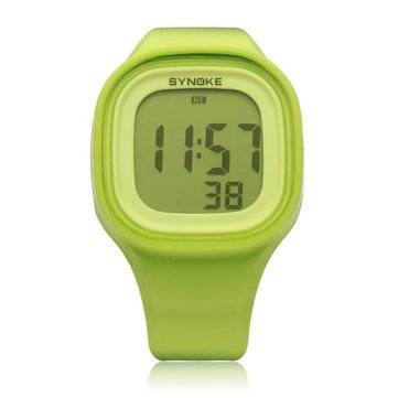 SYNOKE 66896 Silicone Jelly Sport Digital Men Women Wrist Watch