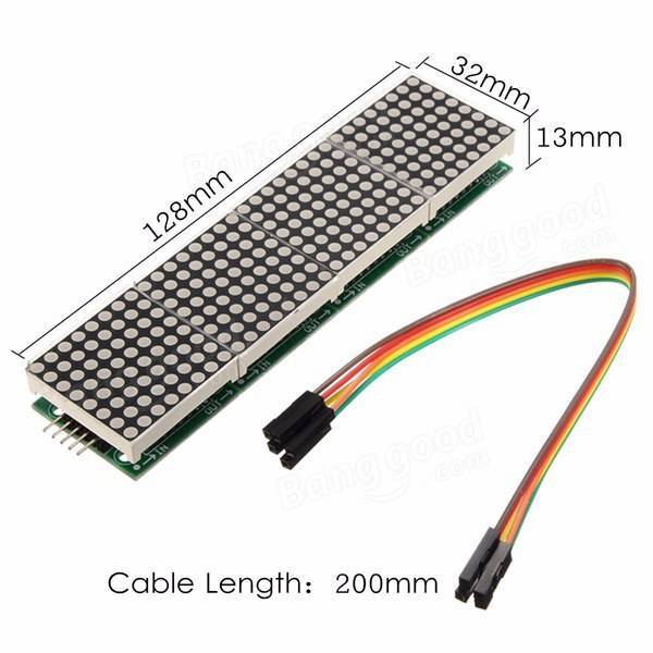 MAX7219 Dot Matrix Module 4-in-1 Display For Arduino