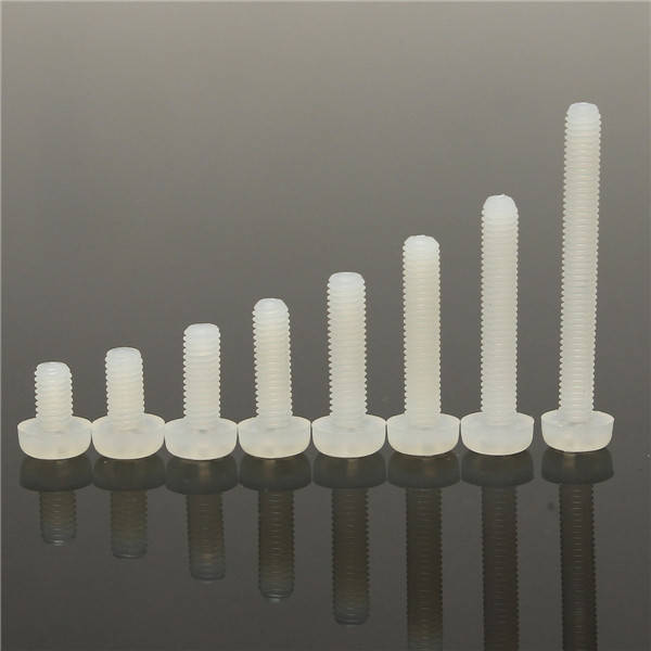 M3 White Nylon Screws Stand-off Bolt & Nuts Kit (4)