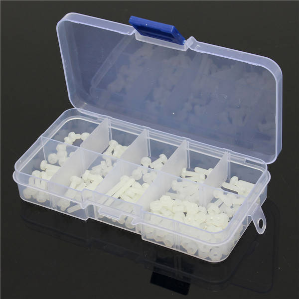 M3 White Nylon Screws Stand-off Bolt & Nuts Kit (3)