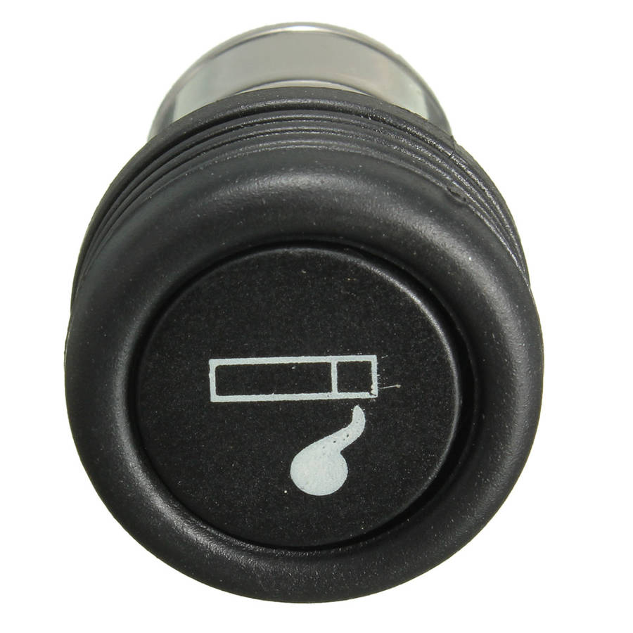 Black Universal 12V Car Auto Cigarette Lighter Plug For Standard Socket