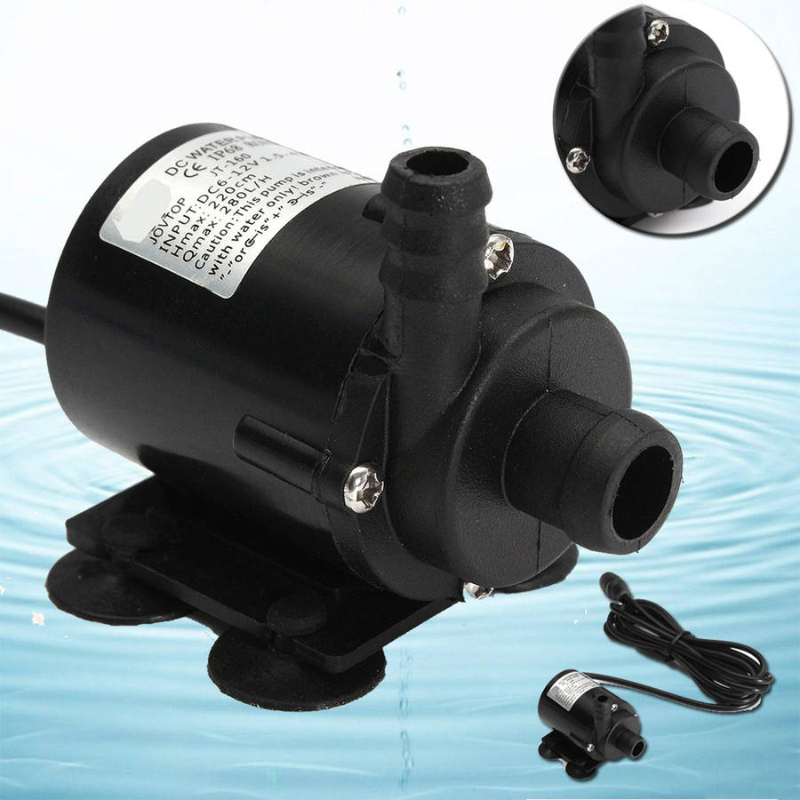 12V 280L/H Water Pump Mini Brushless Water Pump Submersible Motor - 0.07kg