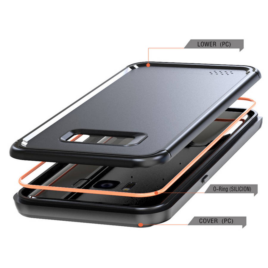 Swimming Waterproof Snowproof Hard PC Case for Samsung Galaxy S8 Plus - 0.09kg