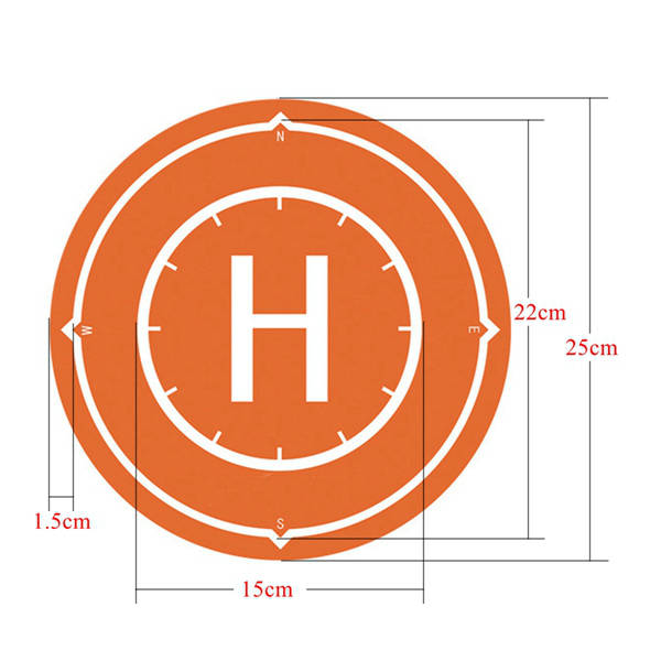 Drone Parking Apron 25CM Waterproof Portable Landing Pad for DJI Spark Mini Racer Quadcopter -