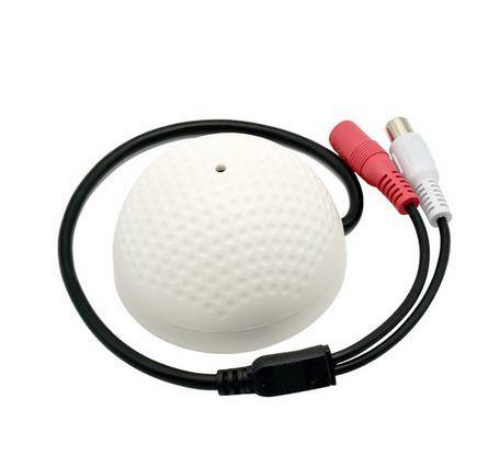 100 Square Meters Mini CCTV Security Surveillance Microphone Audio Input - 0.08kg