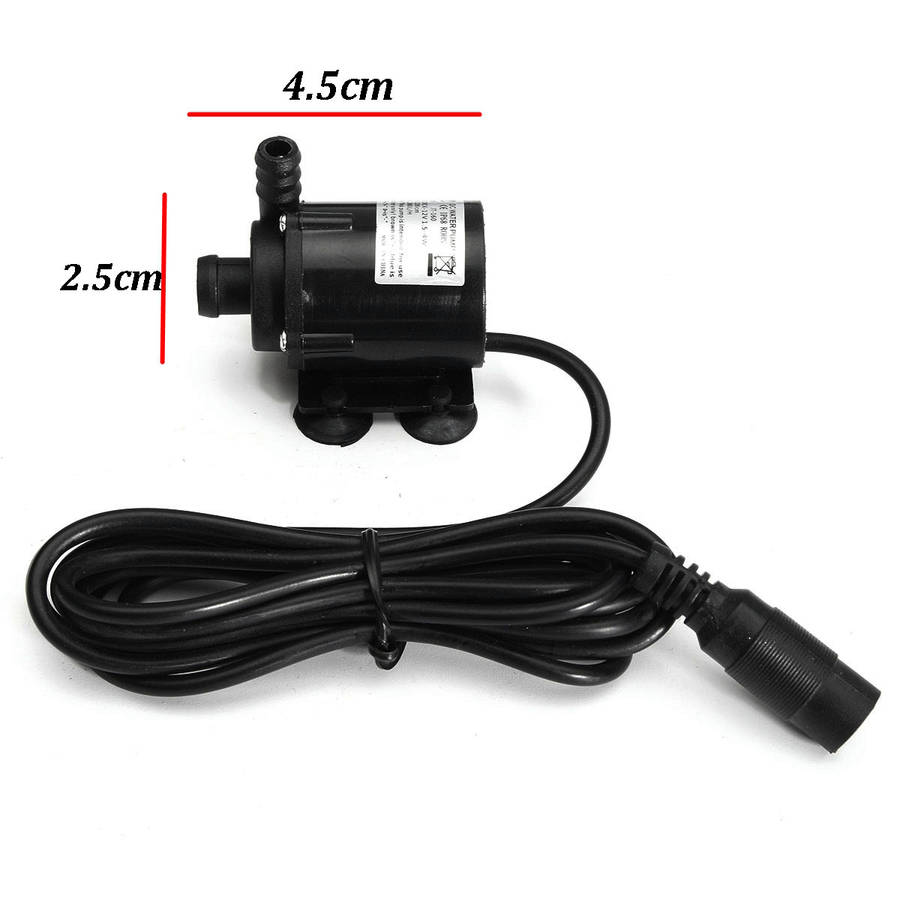 12V 280L/H Water Pump Mini Brushless Water Pump Submersible Motor - 0.07kg